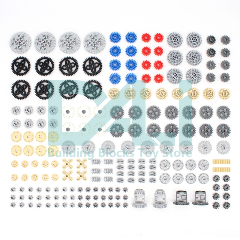 Tech Gear Accessories - Technical MOC Parts 198Pcs Gear High-Tech