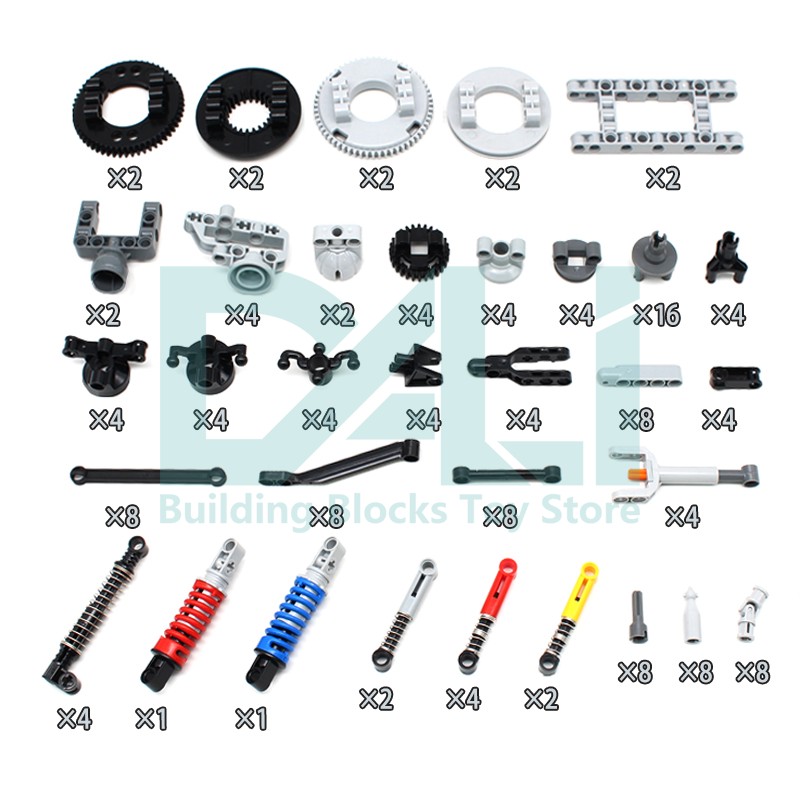 148Pcs MOC Technical Parts Gea - огляд і ціна Tech Gear Accessories