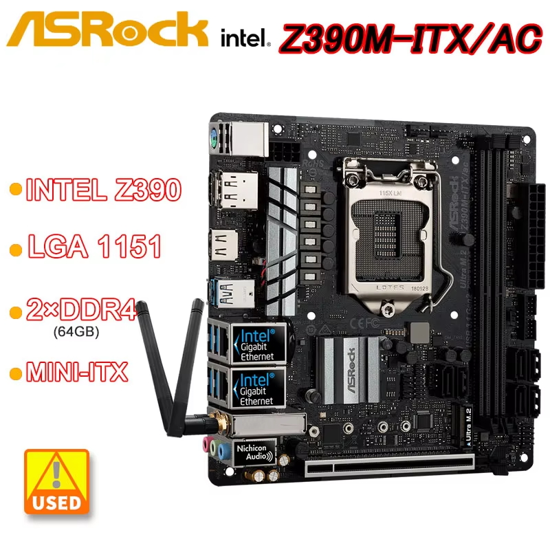 Asrock Z390M-ITX/AC Mini-ITX M - огляд і ціна Intel Cpu Core I9