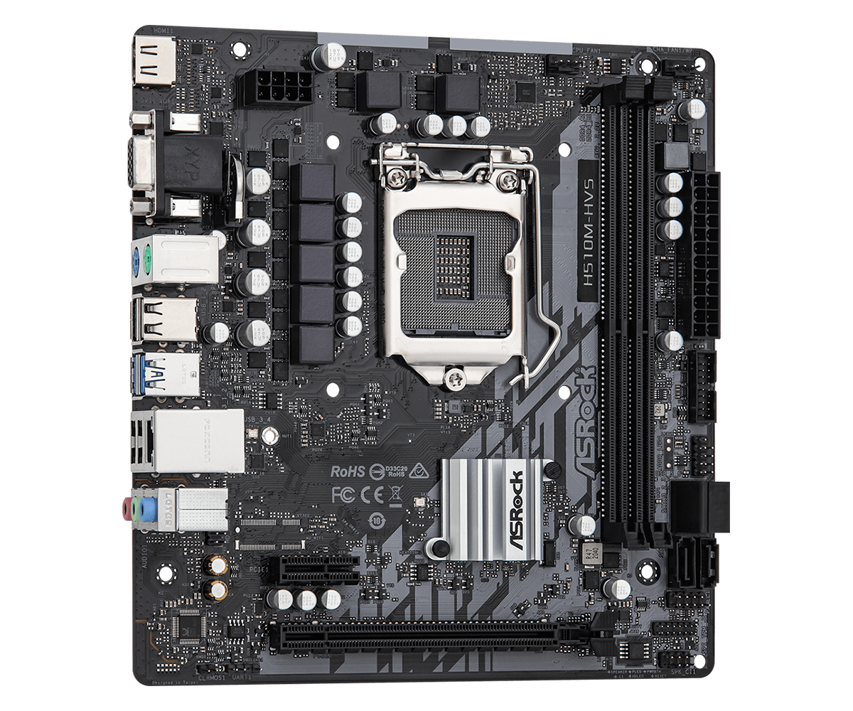 ASROCK H510M-HVS R2.0 H510 Mot - огляд і ціна Intel Cpu Core I9